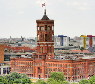 Das Rote Rathaus in Berlin