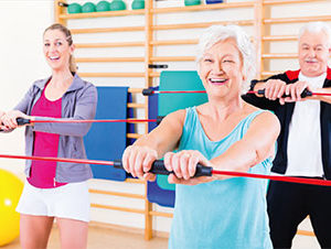 Gymnastikgruppe, Trockengymnastik, Rheuma, Funktionstraining