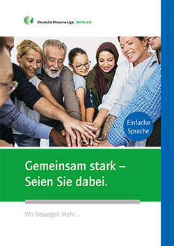 Cover der Broschüre "Gemeinsam stark" - in einfacher Sprache