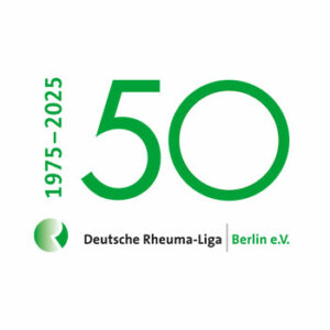 Logo 50-jähriges Jubiläum der Deutsche Rheuma-Liga Berlin e.V.